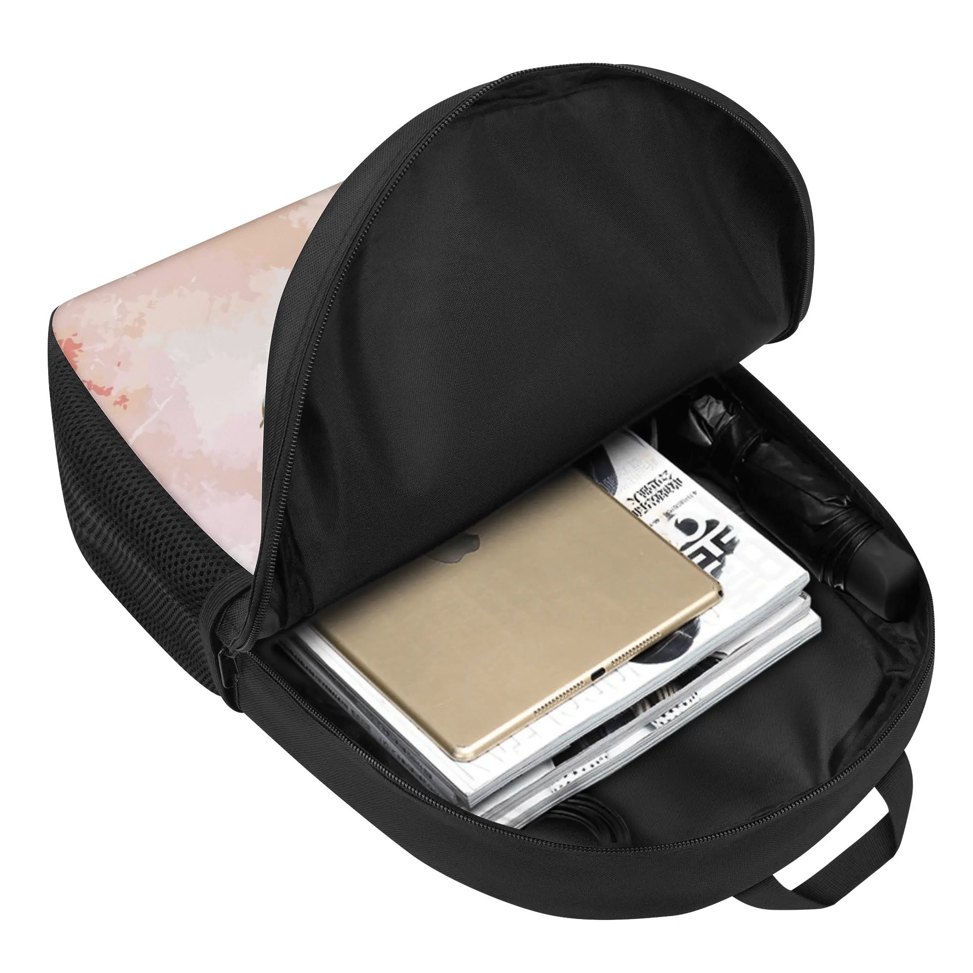 Custom 17 Inch School Backpack with Your French Bulldog Image