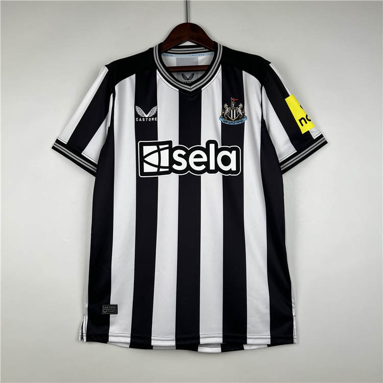 2324 Newcastle United Home WhiteBlack Soccer Jersey Football Shirt -