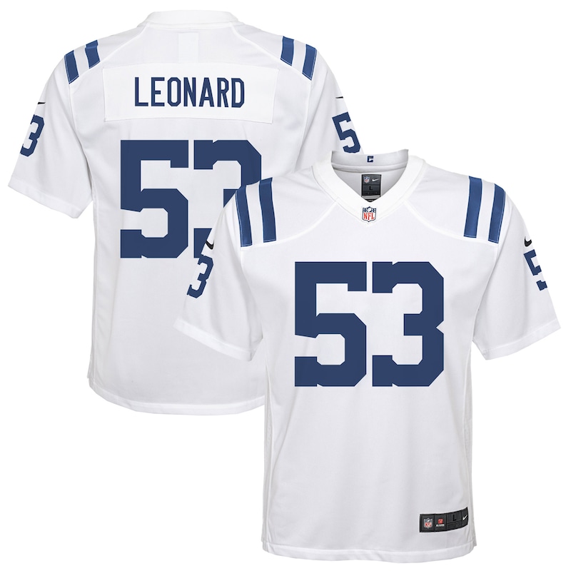 None Shaquille Leonard Indianapolis Colts Football Franchise Team S...