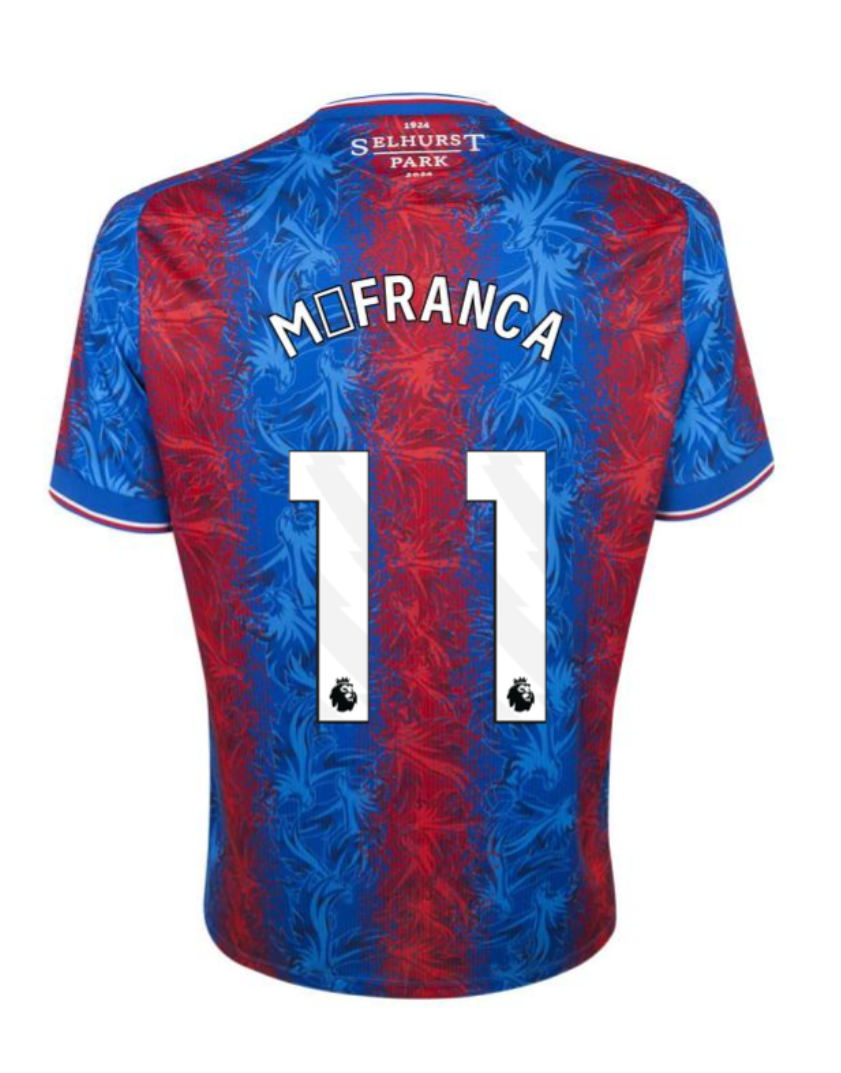 M.FRANCA's Crystal Palace FA Cup Final Jersey 11 for the 24-25 season