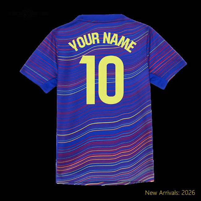 Barcelona 2024-25 Fan Version For Kids Name) Match Day Shirt