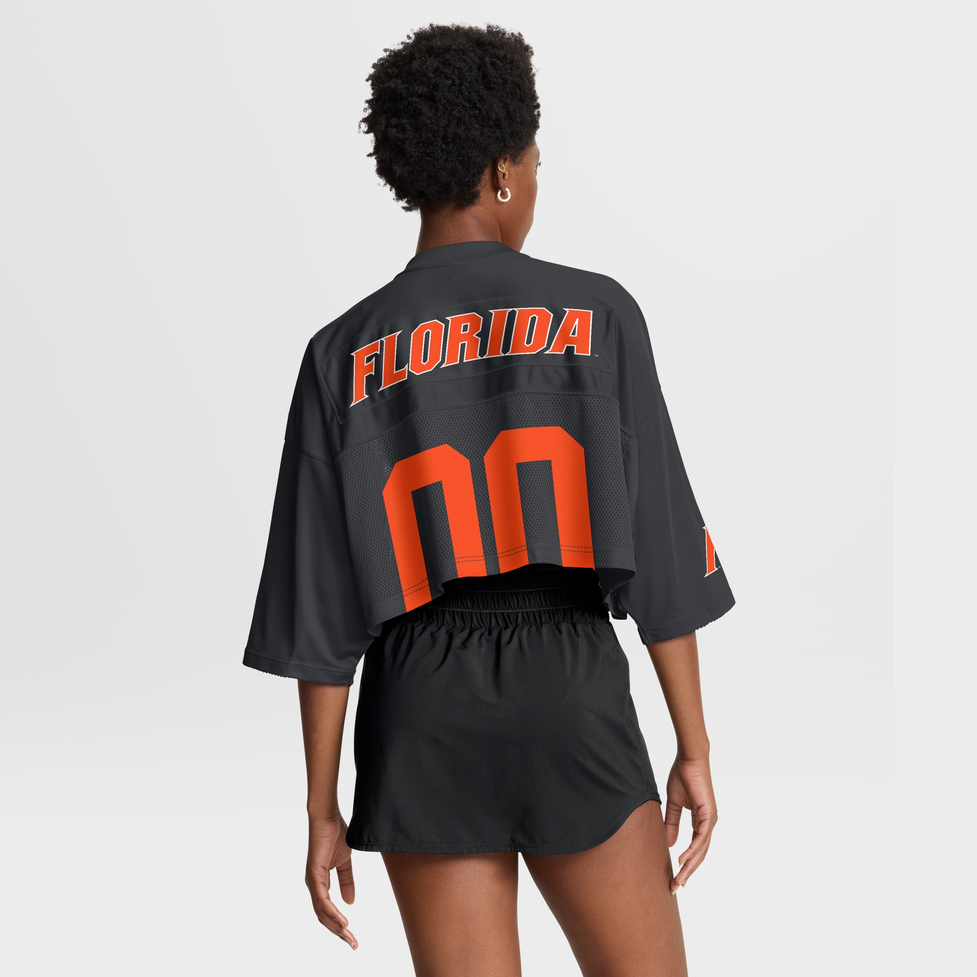 [DDG] Florida Gators Women's Cropped Mesh Dri-FIT Fashion Jersey - Black