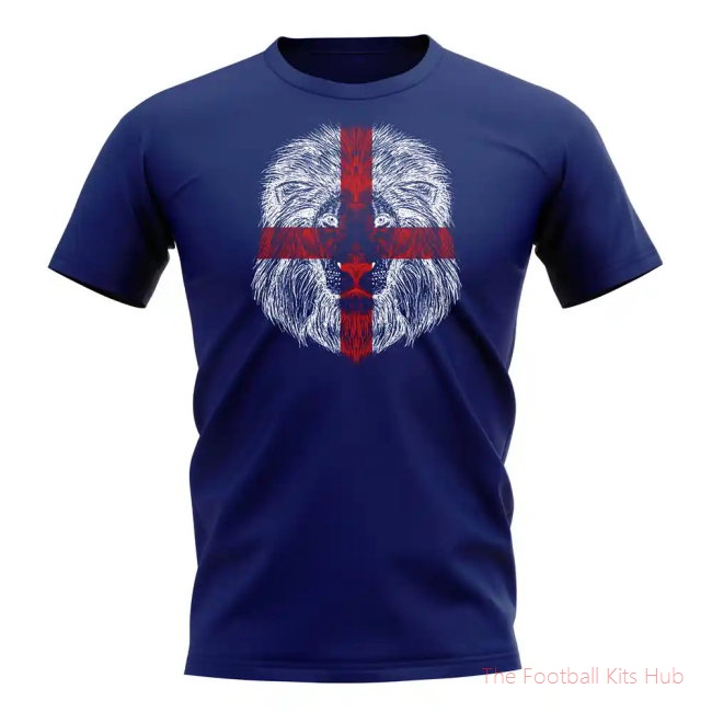 England Lion Flag T-Shirt (Navy)