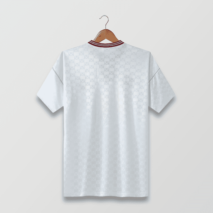 Westham 89-90 Away White Football Kit