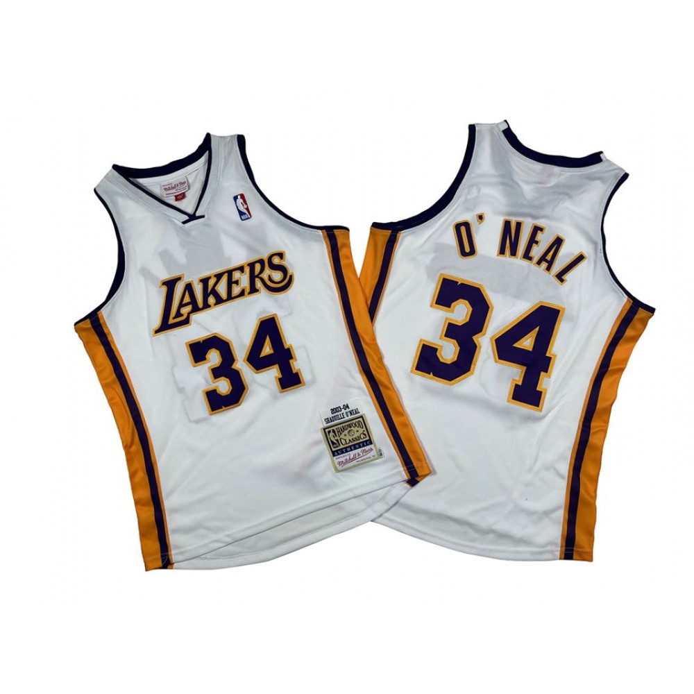 Pro Grade Los Angeles Lakers 34 Jersey - White - Game Day Essential