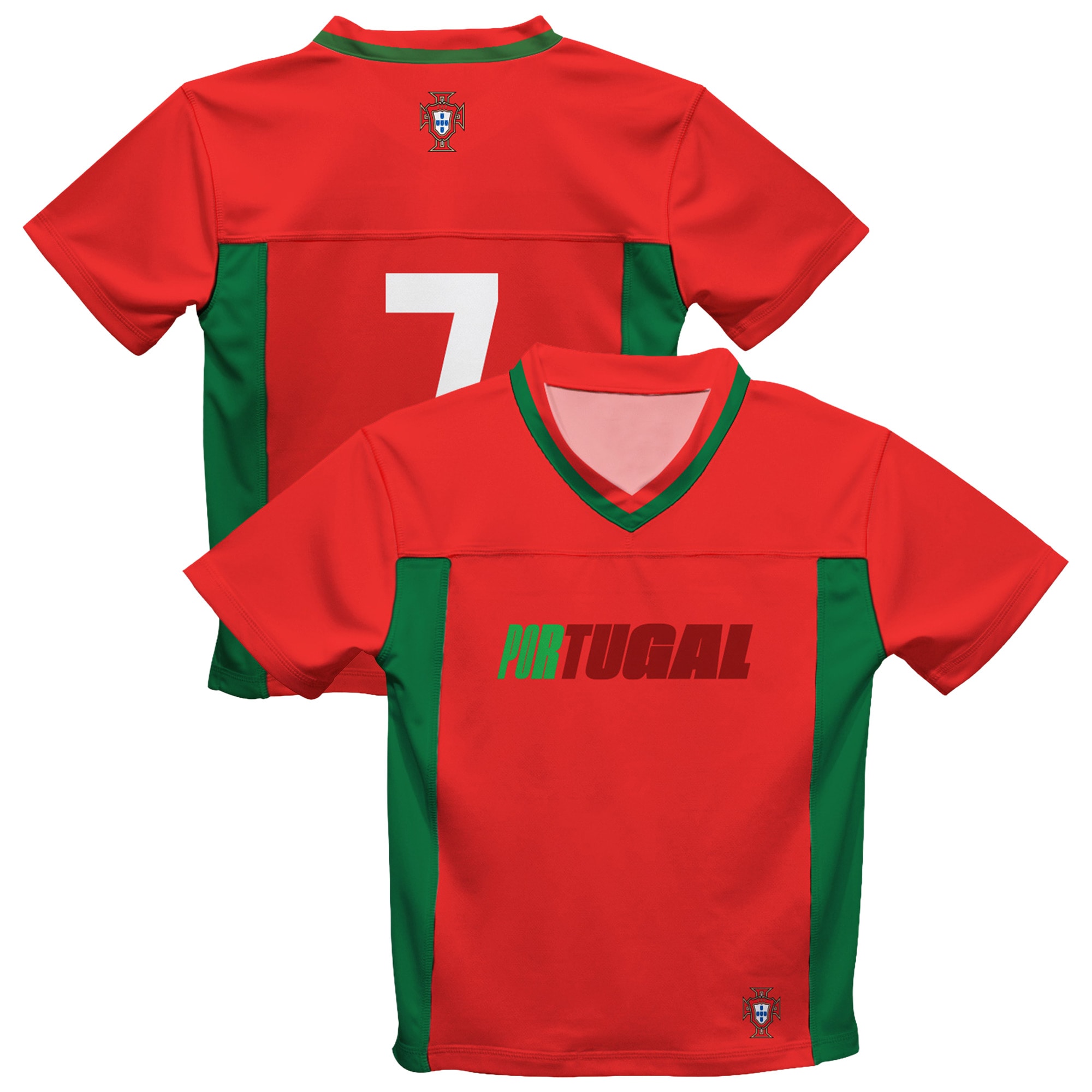 [LK] Women's Portugal National Team Vive La Fete Mesh Football Jersey - Red
