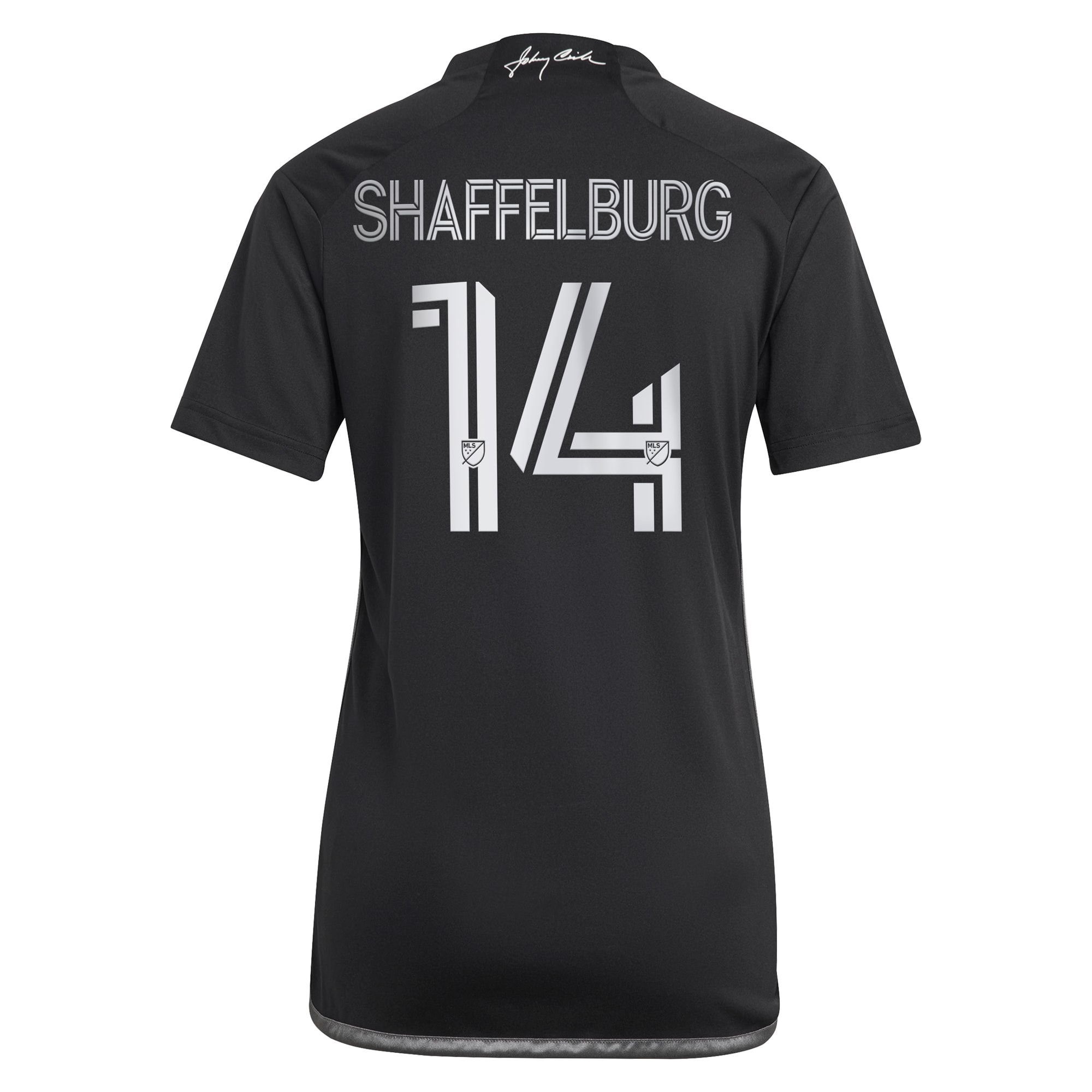 [SJH] Jacob Shaffelburg Nashville SC Women's 2024 Man In Black Kit Replica Player Jersey - Black
