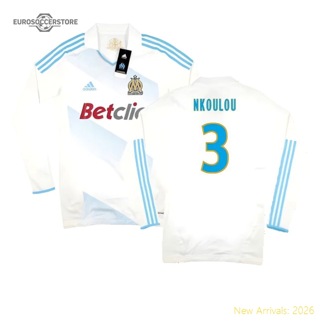 Marseille 2011-12 Player Spec Long Sleeve Home Shirt ((Excellent) L)