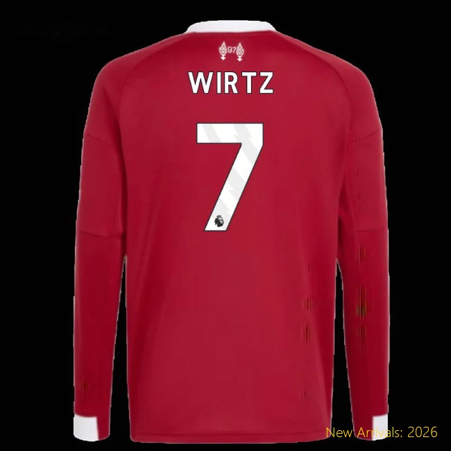 Safe Liverpool Kids Wirtz Jersey 2025-2026 Stretchy Aeroready
