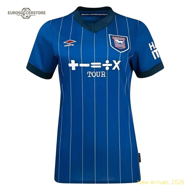 2024-2025 Personalised Ipswich Football Shirts Home Womens 2025 Ipswich Shirt Football Fan Apparel