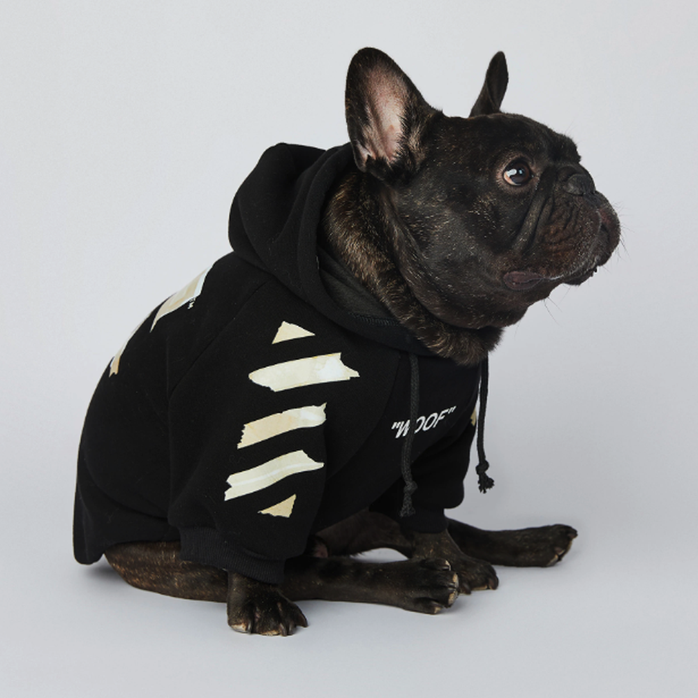 French Bulldog Woof Hoodie V1 Frenchie Themed Wear | Stylish Look