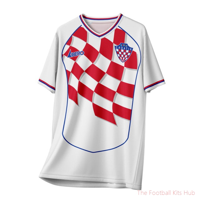 Croatia 1998 Vintage Style Concept Shirt (Libero) Adult Short Sleeve