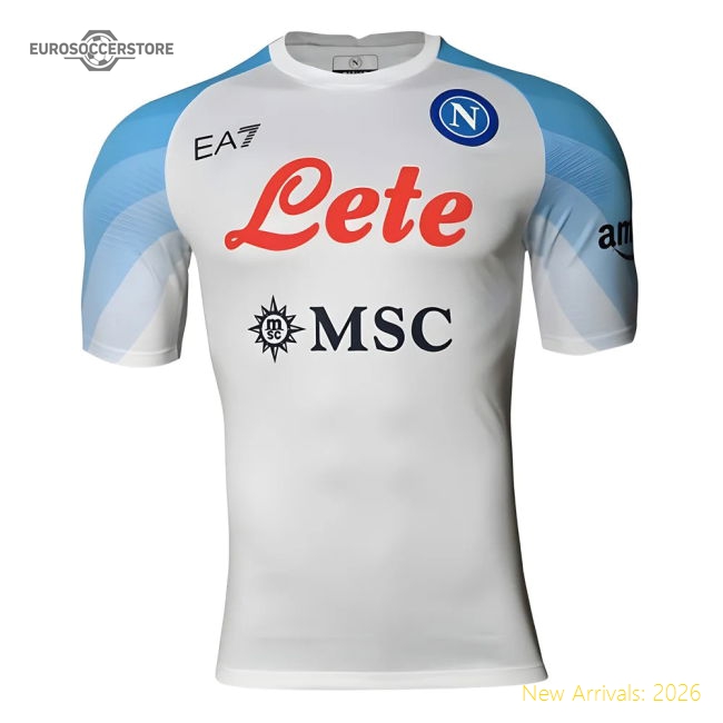 Pro-level Away Napoli Jersey 2022-2023 Lightweight Kappa Kombat