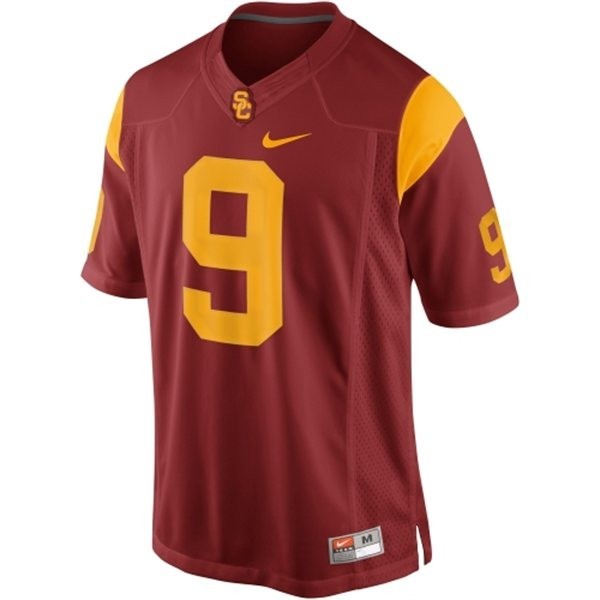 Nike USC Trojans #9 Marqise Lee Men Stitch Jersey - Red