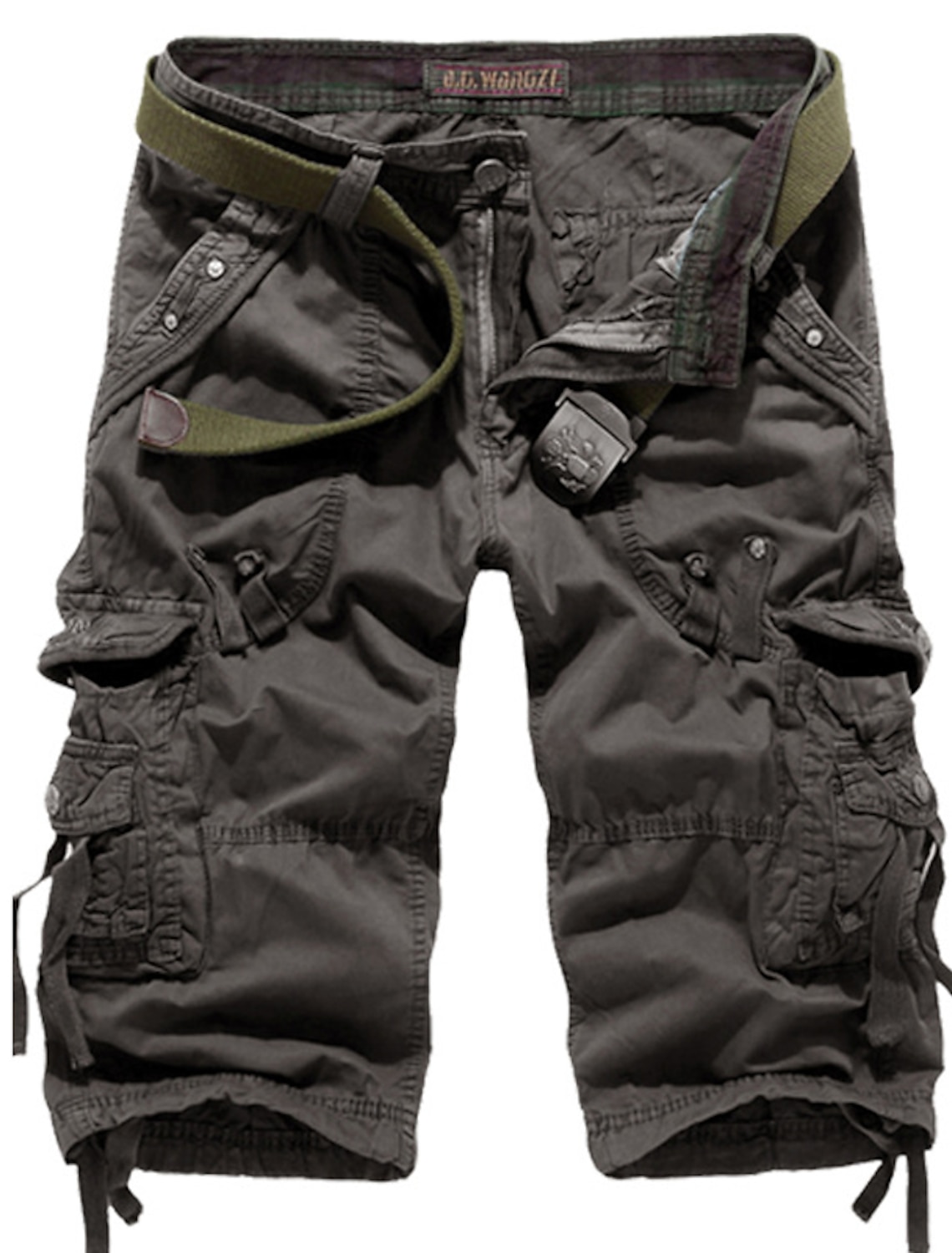 Men's Cargo Shorts Capri Pants Hiking Multi Pocket Plain Comfort