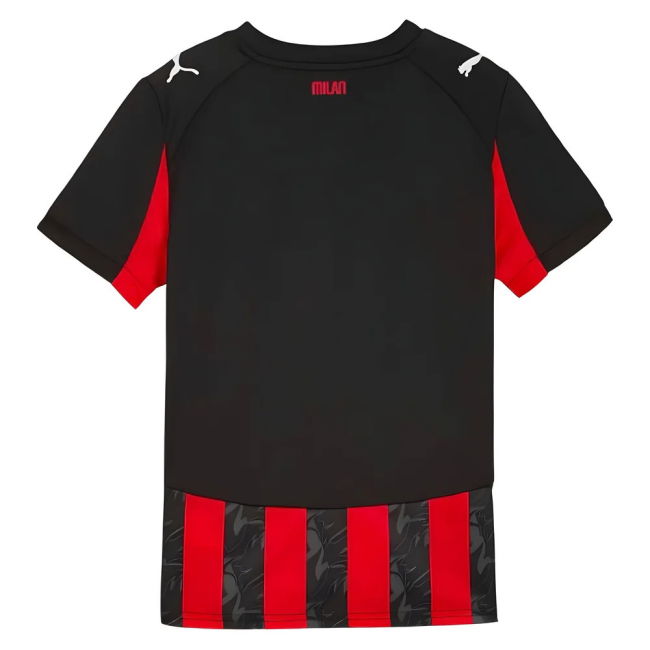 2025-2026 AC Milan Home Shirt (Kids)