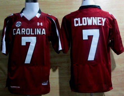 Men's None Red 2024 embroidered Jadeveon Clowney #7 team authorized