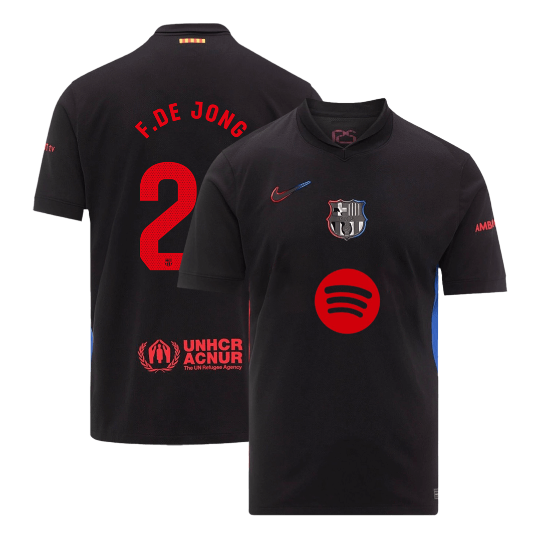 F.DE JONG #21 Barcelona Away  Soccer Jersey 2024/25 Authentic Kit