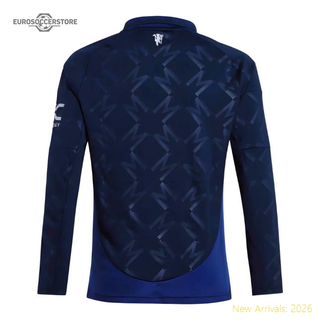 Top-Grade Premium 2024-2025 Man Utd Long Sleeve Away Shirt Kids