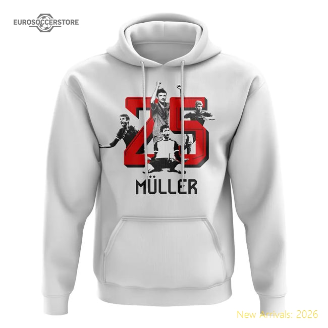Supporter Official Thomas Muller 25 Bayern Munich Hoody (White)