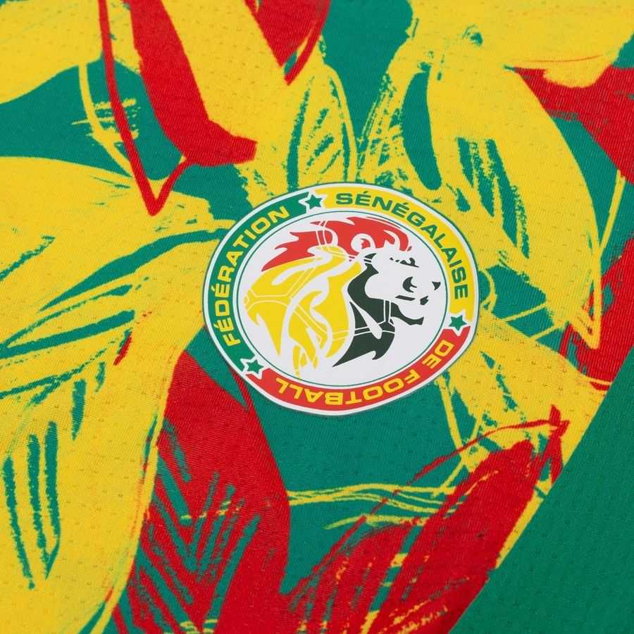 Senegal Training T-Shirt Pre Match Africa Cup of Nations 2025 - Green/Faster Yellow/Puma Red