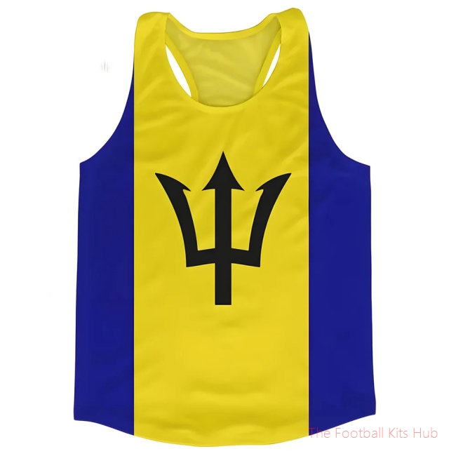 Men Barbados Flag Running Vest