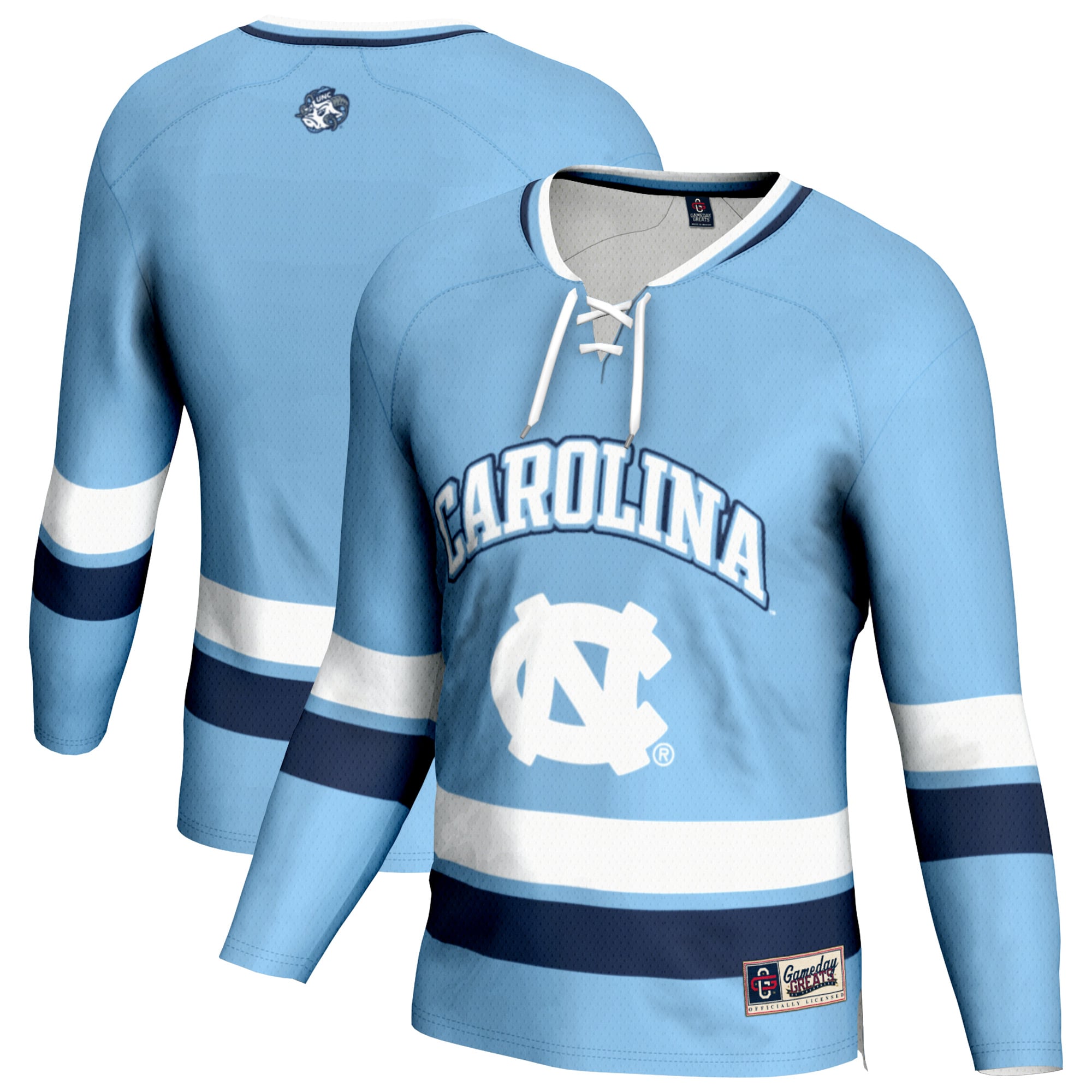 [NJP] North Carolina Tar Heels GameDay Greats Youth Hockey Jersey - Light Blue