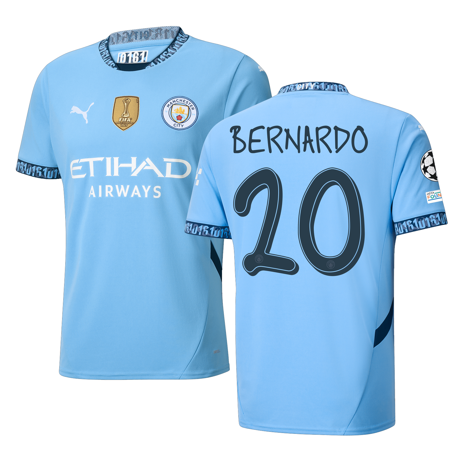 Manchester City Silva 2024-2025 UCL Home Jersey – Authentic Shirt