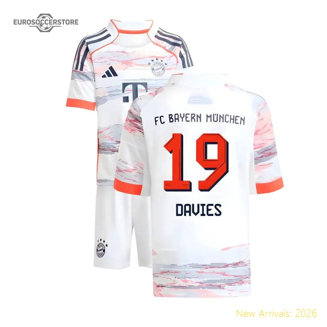 2025-2026 Bayern Munich Away Mini Kit (davies 19) - Supporter Edition