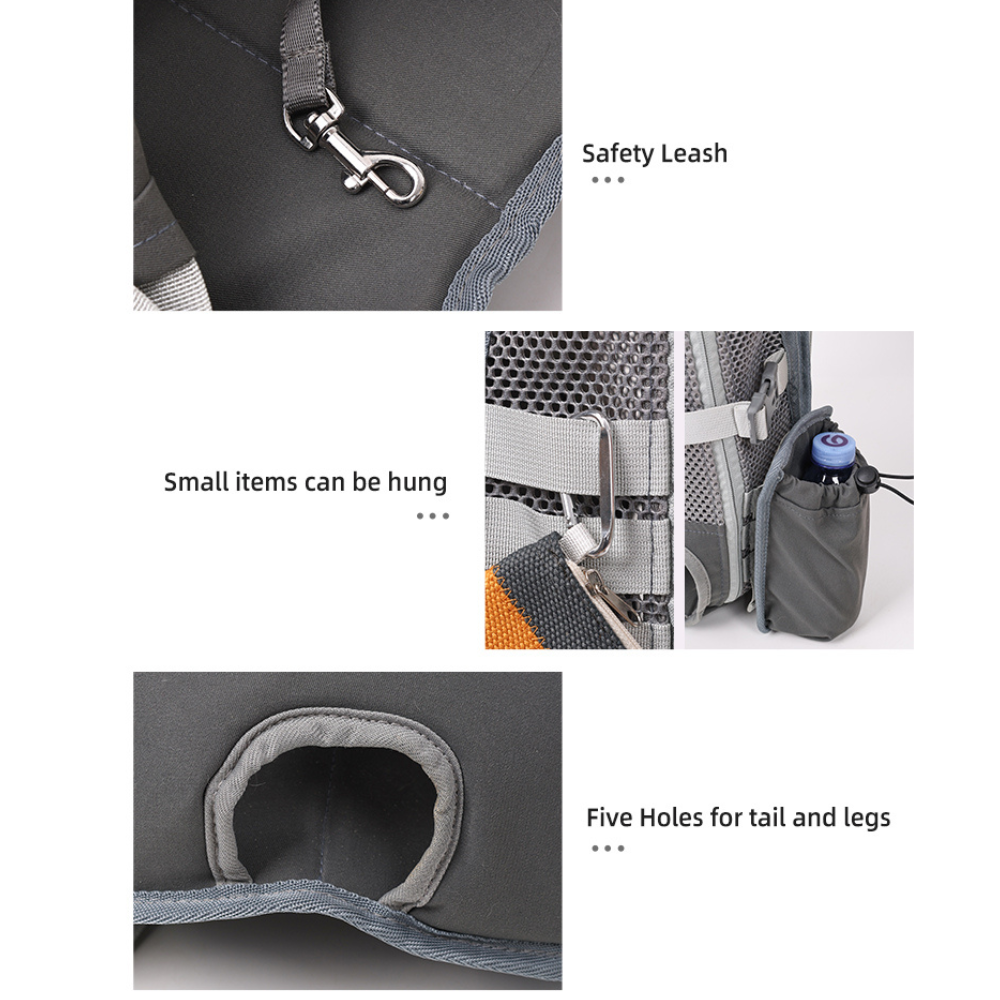 Carrier Backpack – Travel And Hiking Bag For Frenchies Winter Wear