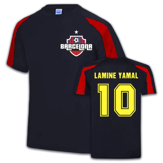 Barcelona Football Shirt (Lamine Yamal 10) Stretch Fabric
