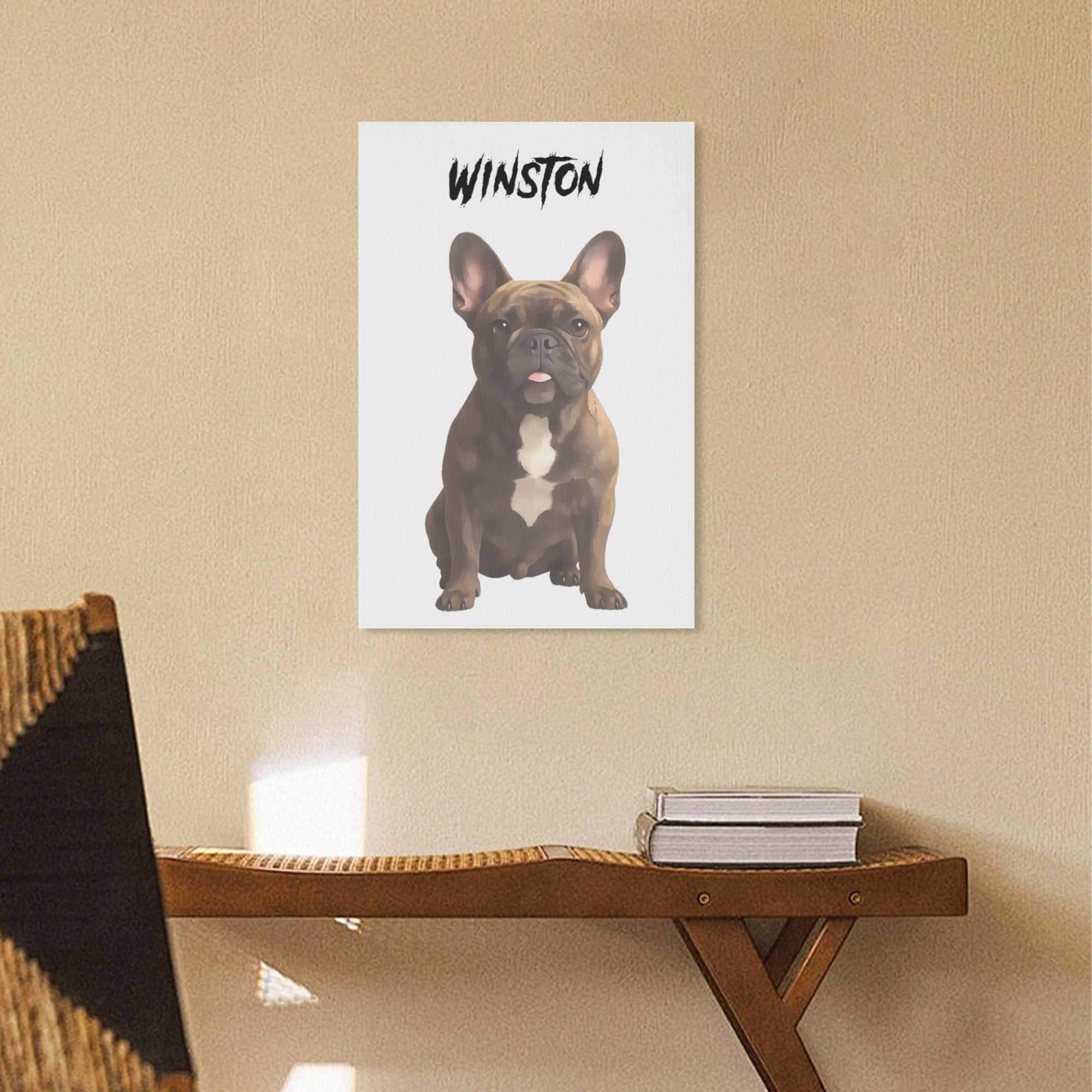 Archie - Personalized Vertical Canvas Painting