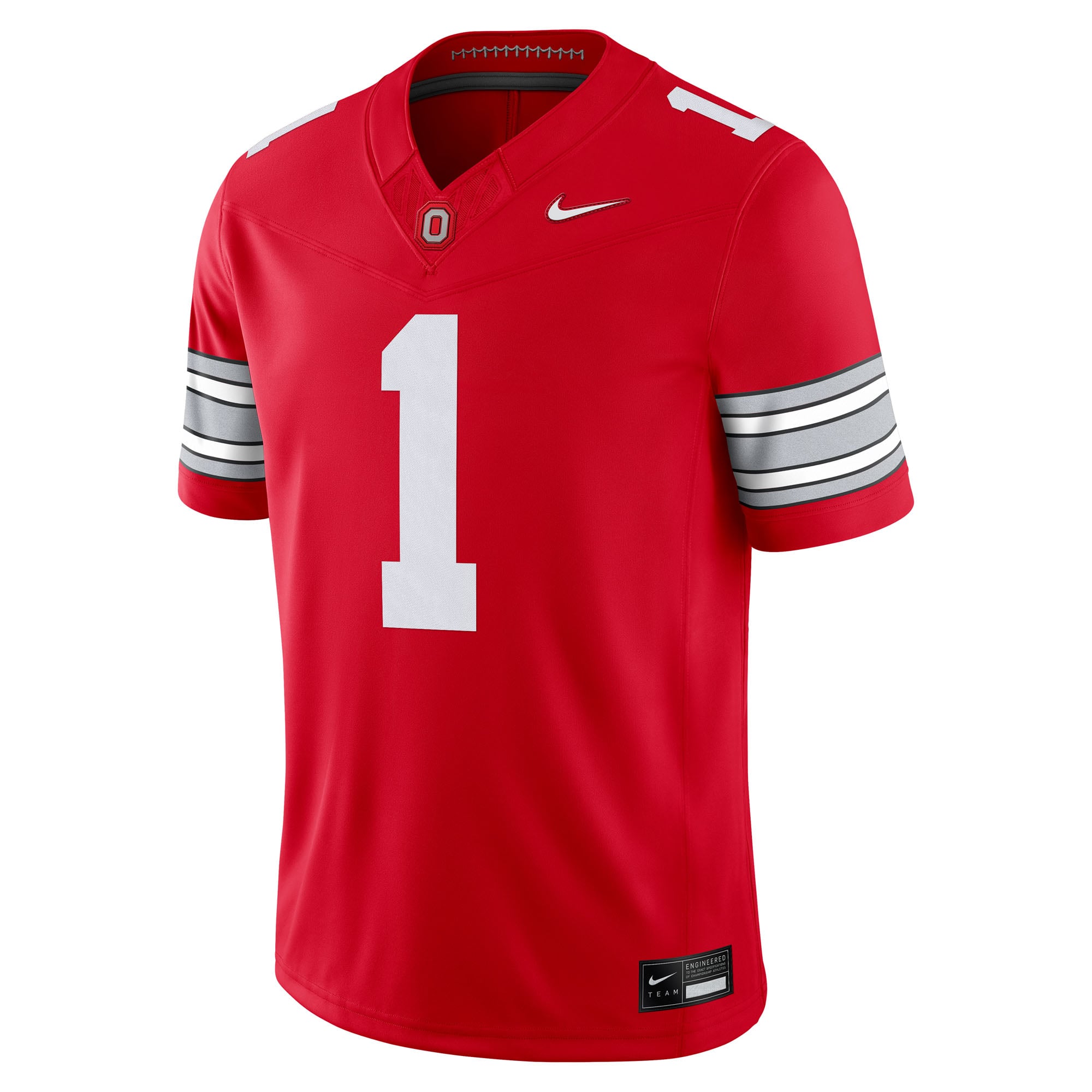 Men's #1 Scarlet Ohio State Buckeyes Home Vapor F.U.S.E. Limited Football Jersey