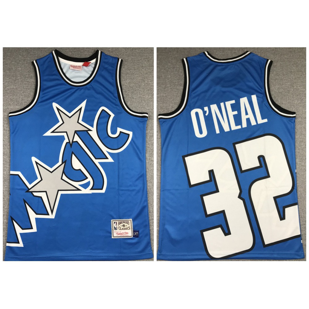 Performance Contemporary Men's ORL #32 Shaquille Blue Basketball Jersey