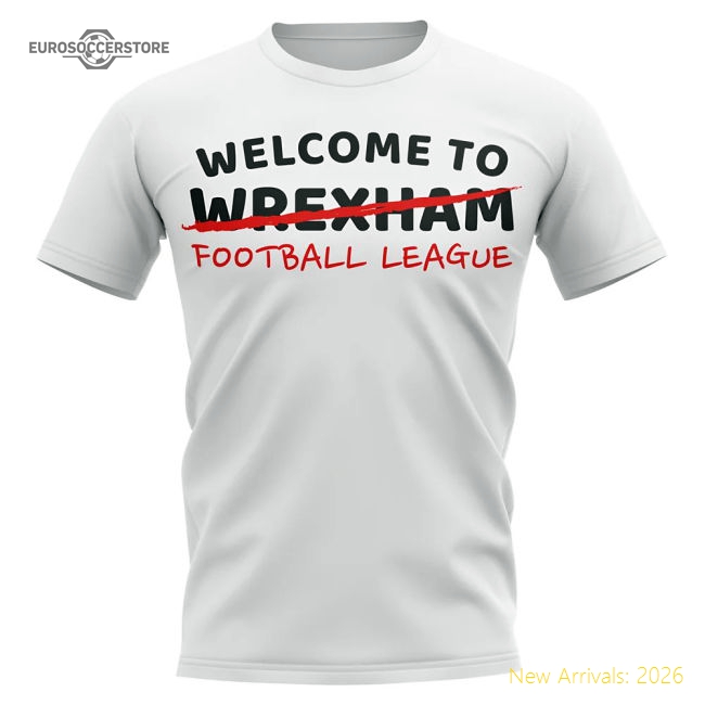 Wrexham Football League T-shirt (white) - Authentic Design