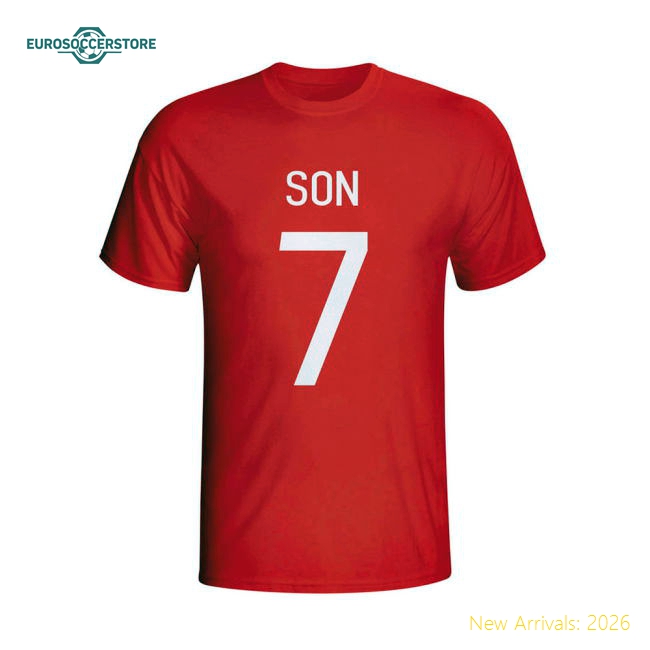 Son Heung-min South Korea Hero T-shirt (red) - Kids