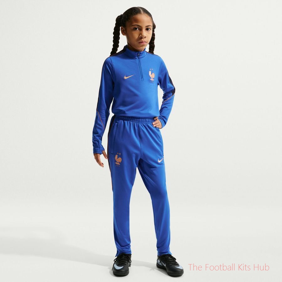 France Training Trousers Dri-FIT Strike World Cup 2026 - Game Royal/Blackened Blue/Metallic Copper Kids