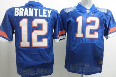 Men's None Blue 2024 match worn John Brantley #12 official licensed