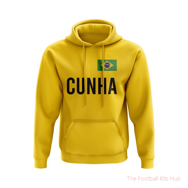 Men Matheus Cunha Brazil Hoody (Yellow)