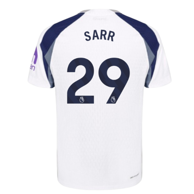 2025-2026 Tottenham Hotspur Authentic Home Jersey (Sarr 29)