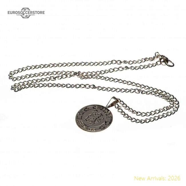 Chelsea Fc Silver Plated Pendant & Chain Xl Premier League Football Gear