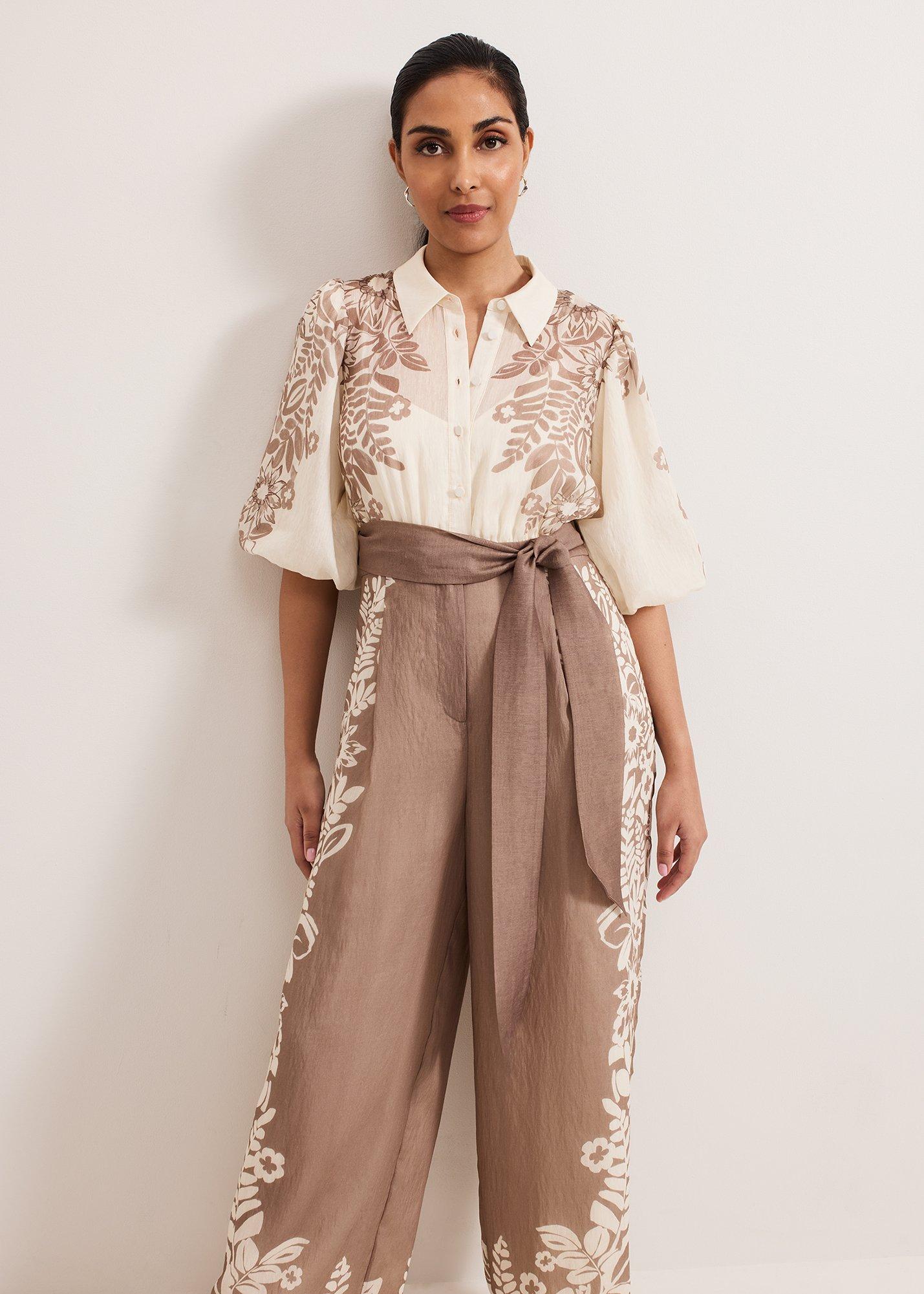 Petite Lilja Placement Floral Jumpsuit