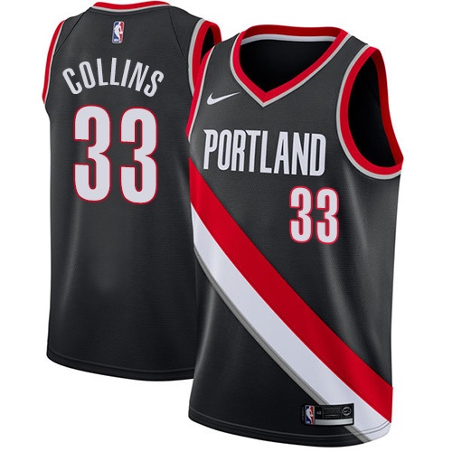 Trail Blazers Black Trail Blazers #33 Nike Jersey - Affordable