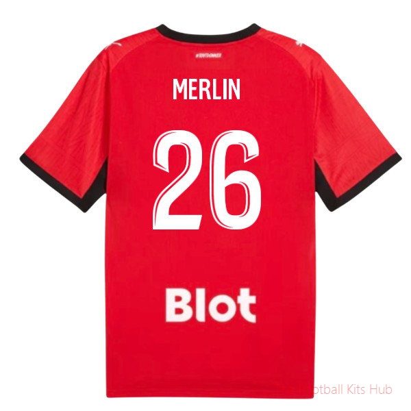 Football Stade Rennais 2026-2027 Home Shirt (Merlin 26)