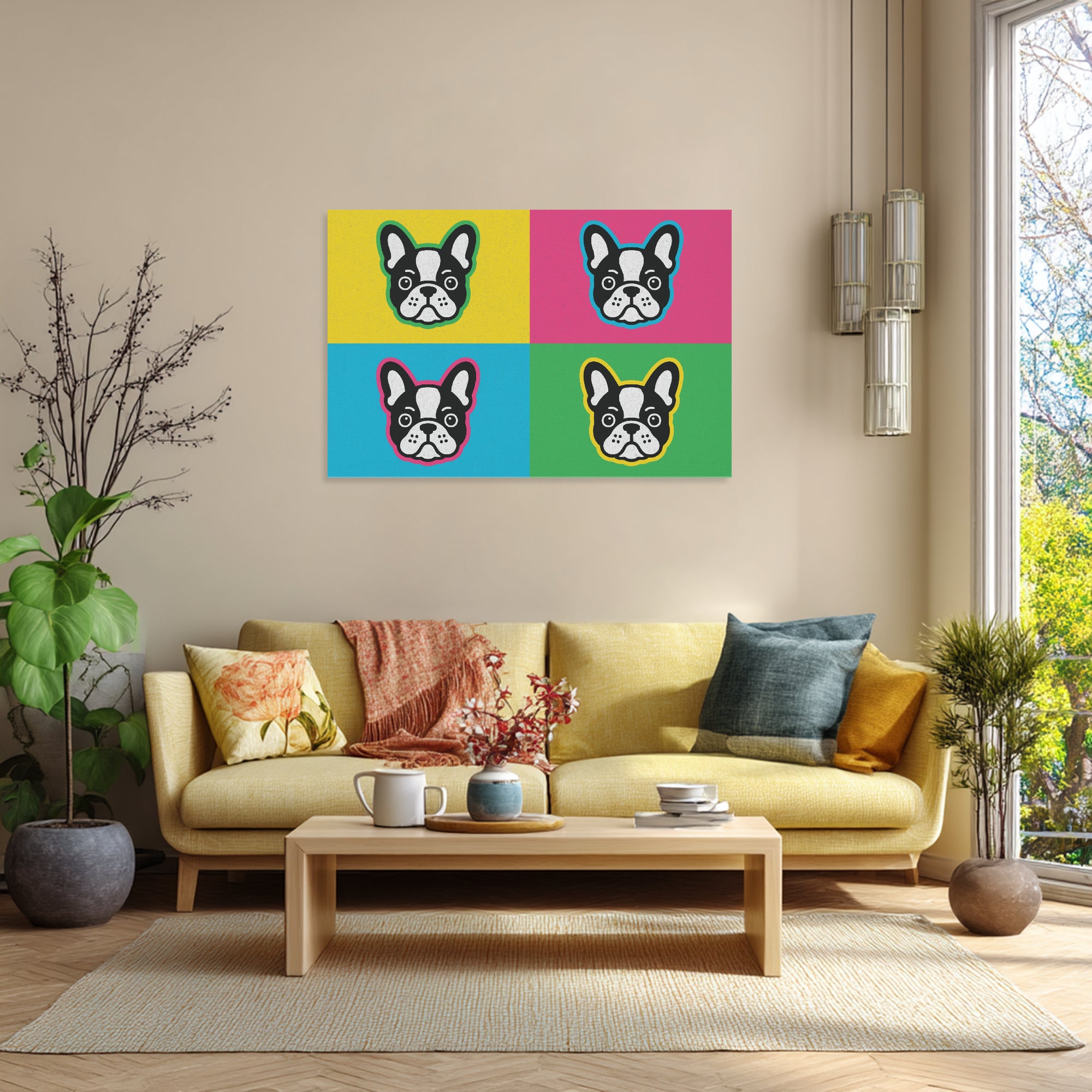 Callie - Adorable Frenchie canvas Wall Art