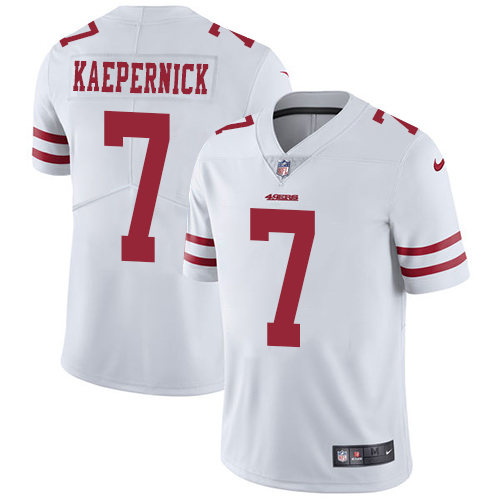 NFL SF 49ers #7 Colin Kaepernick White Limited Jersey - Authentic Q...