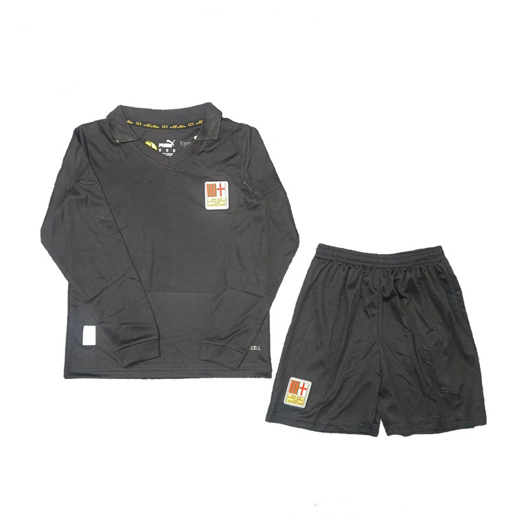 Kids AC Milan 125th Anniversary Black Kit ShirtShorts - Official