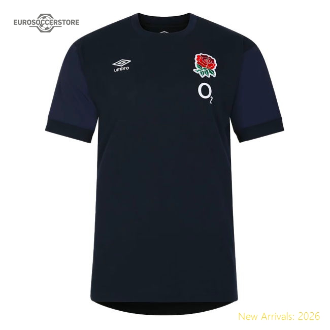 2023-2024 England Rugby Warm Up Jersey - Kids (Navy Blazer)