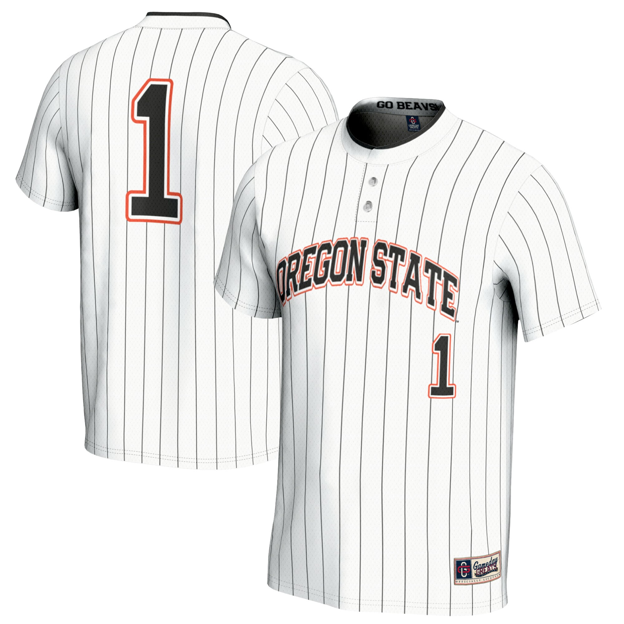 [NJP] Oregon State Beavers GameDay Greats Unisex Softball Fashion Jersey - White