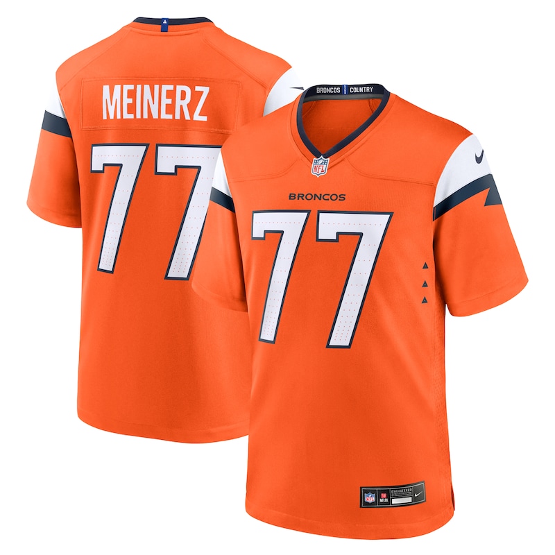 None Quinn Meinerz DEN Broncos Energetic Pro-Level Jersey Game Day Wea